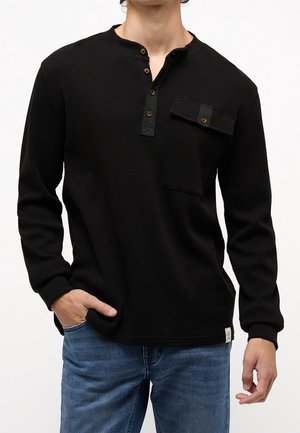 Top s dlouhým rukávem - black
