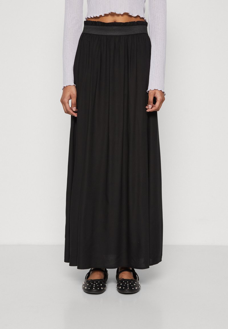 ONLY Petite - ONLVENEDIG LIFE LONG SKIRT - Maxirock - black, Vergrößern