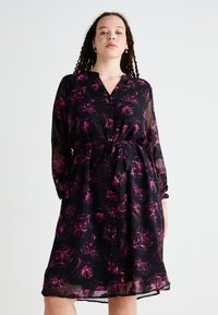 ONLY Carmakoma CARMELENA V NECK MIDI DRESS - Vestido de dia - fuchsia purple