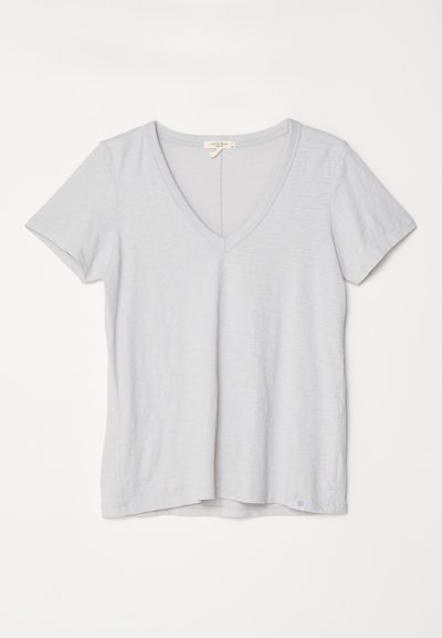 rag & bone THE SLUB VEE - Lihtne T-särk - grey