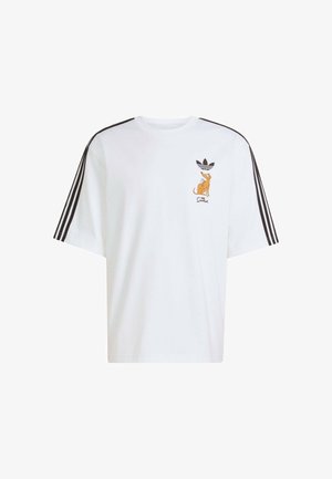adidas Originals, ADIDAS DISNEY LITTLE SANTAS HELPER GRAPHIC OVERSIZED T-SHIRT - T-shirt print - white