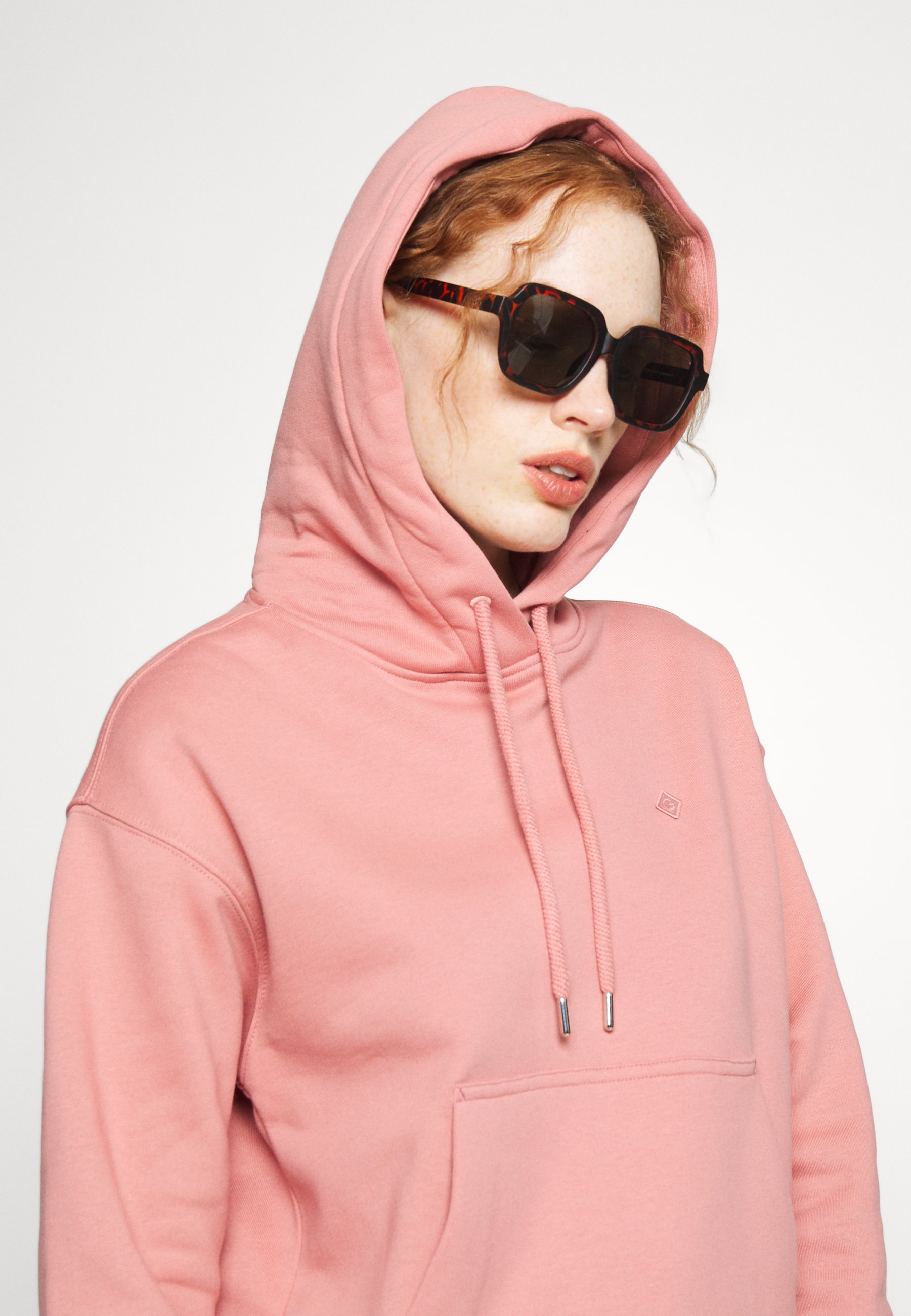 salmon pink hoodie womens