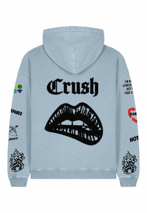 CRUSH TATTOO BACK PRINT VINTAGE - Hoodie - light blue