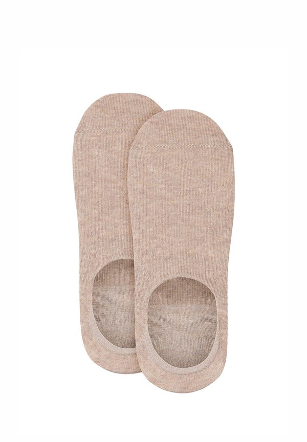 INVISIBLE LOW FOOTIES UNISEX 4 PACK - Socks - sand melange2