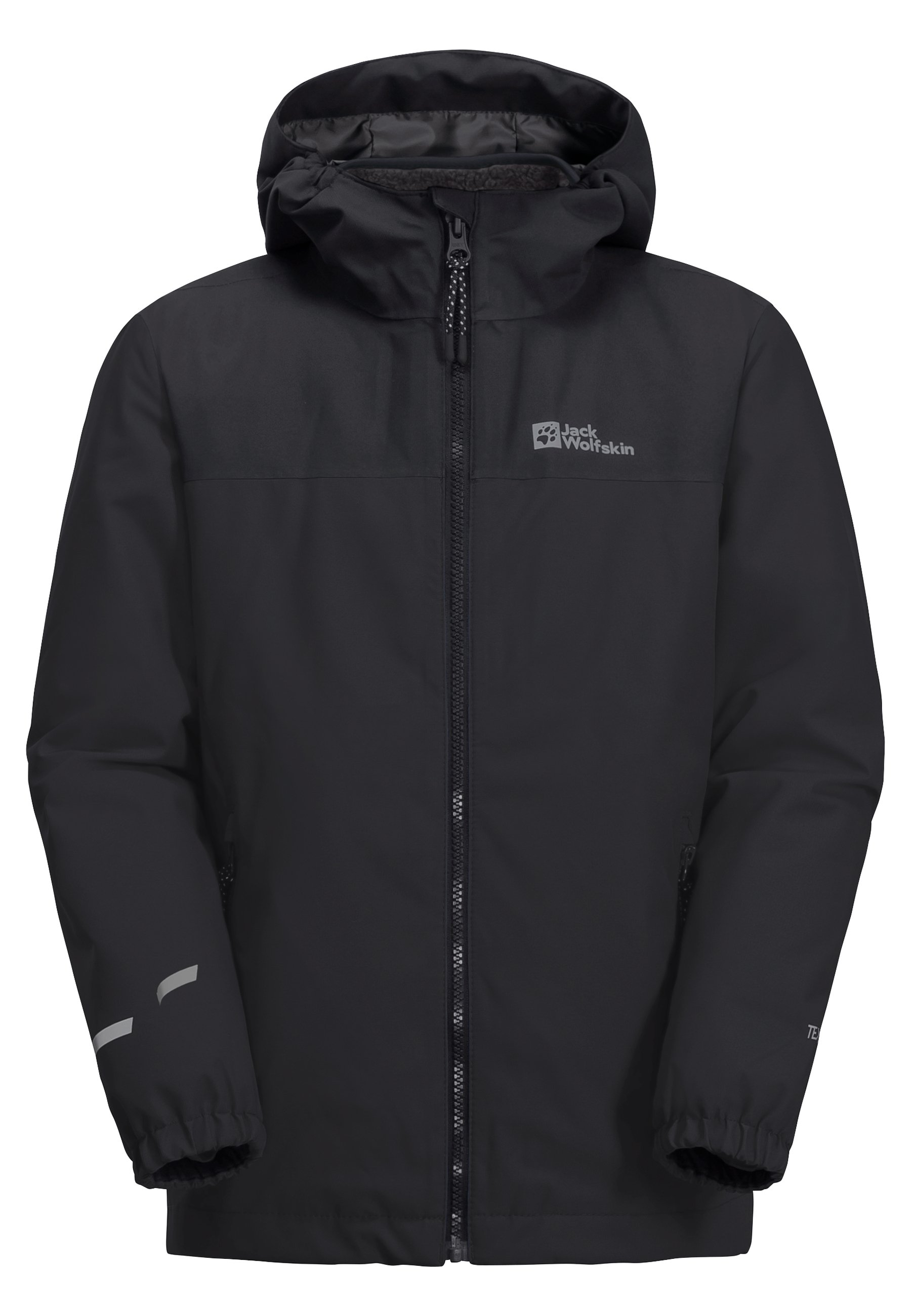 Jack Wolfskin CURL 3-IN-1 Softshelljacke black/schwarz Zalando