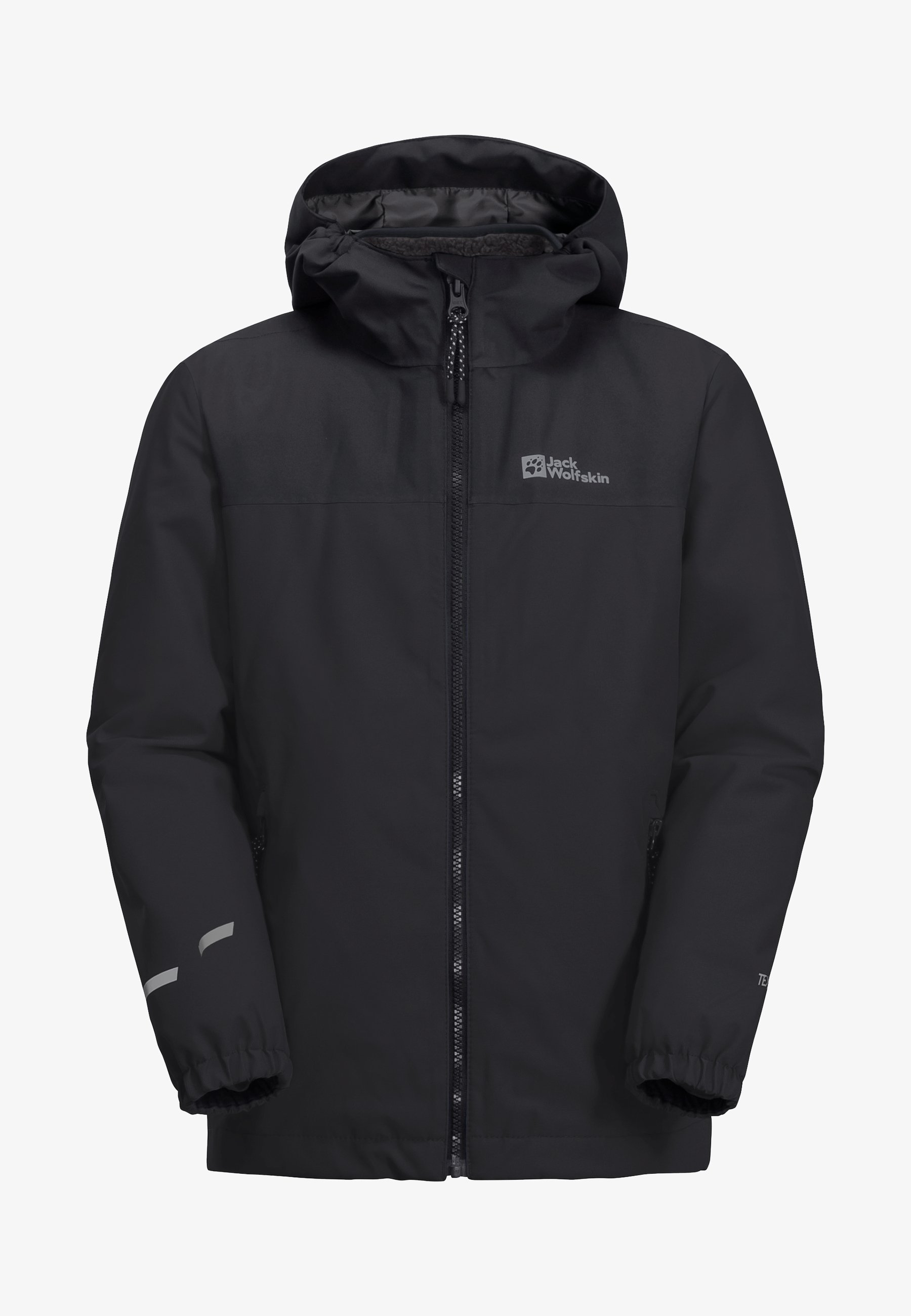 Jack Wolfskin CURL 3-IN-1 Softshelljacke black/schwarz Zalando