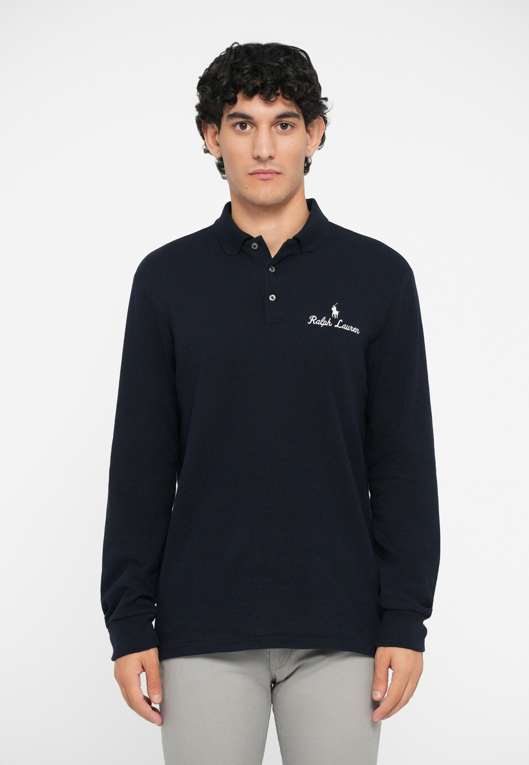 Polo Manches Polo Ralph Lauren Bleu Marine Polo Ralph Lauren LONG