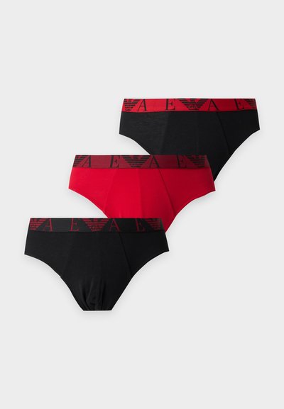 Emporio Armani 3 PACK - Slip - black/cherry