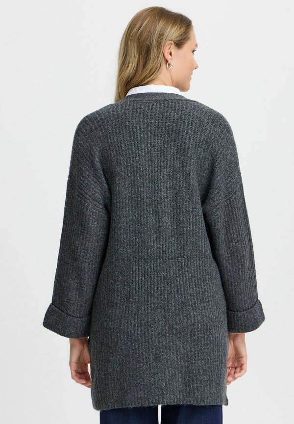 FRBEVERLY - Cardigan - charcoal melange2