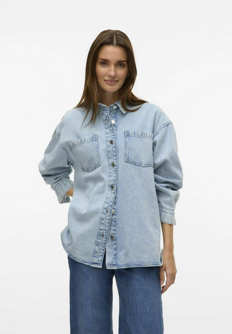 Vero Moda VMJENNIE  NOOS - Blus - light blue denim