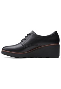 Clarks Bottines compensées - black