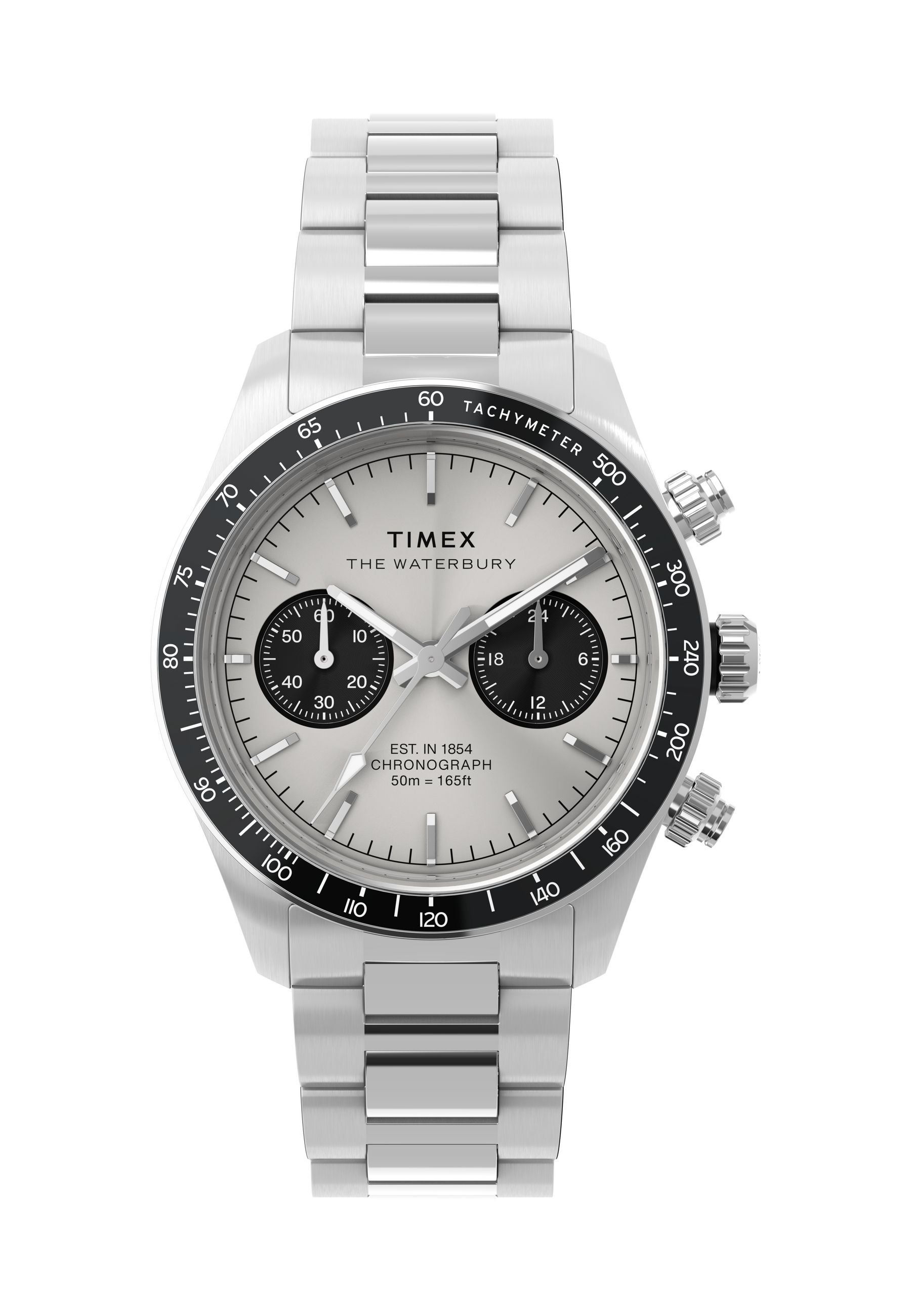 Timex WATERBURY HERITAGE SILVER DIAL CHRONO BRACELET - Ceas