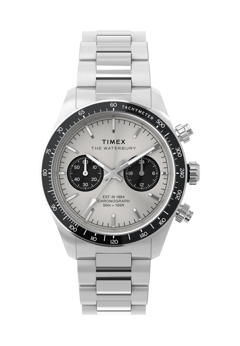 Timex WATERBURY HERITAGE SILVER DIAL CHRONO BRACELET - Cronografo ...