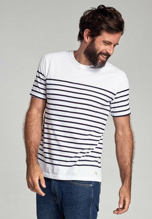 ETEL MARINIÈRE - T-shirt imprimé - blanc/navire