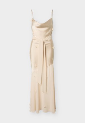 Gina Tricot, FLORAL MAXI COWLNECK DRESS - Ballkjole - champagne