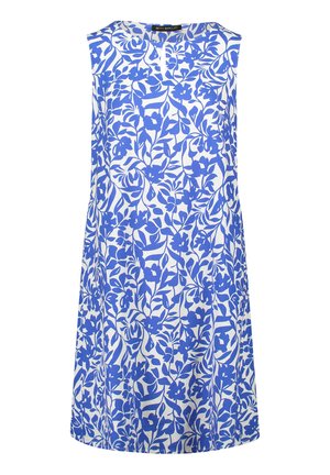 Betty Barclay, BETTY BARCLAY OHNE ARM LEINENKLEID - Jurk - weiß blau
