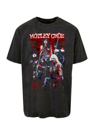 Merchcode, MOTLEY CRUE-LIVE MONTAGE ACID WASHED HEAVY - T-Shirt print - black
