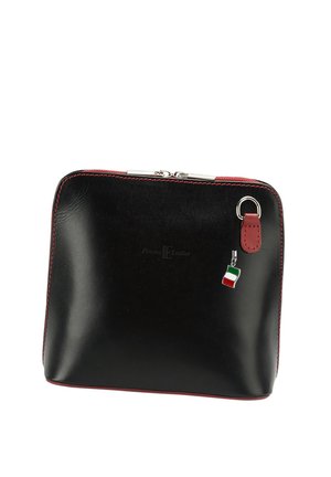 DrachenLeder, Cross body bag - schwarz rot