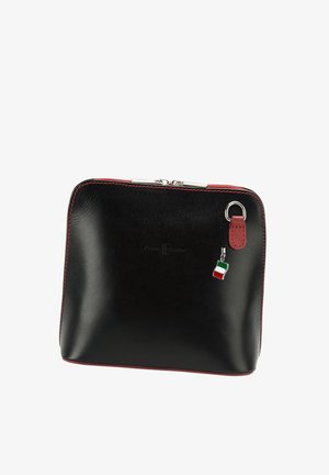 DrachenLeder, Cross body bag - schwarz rot