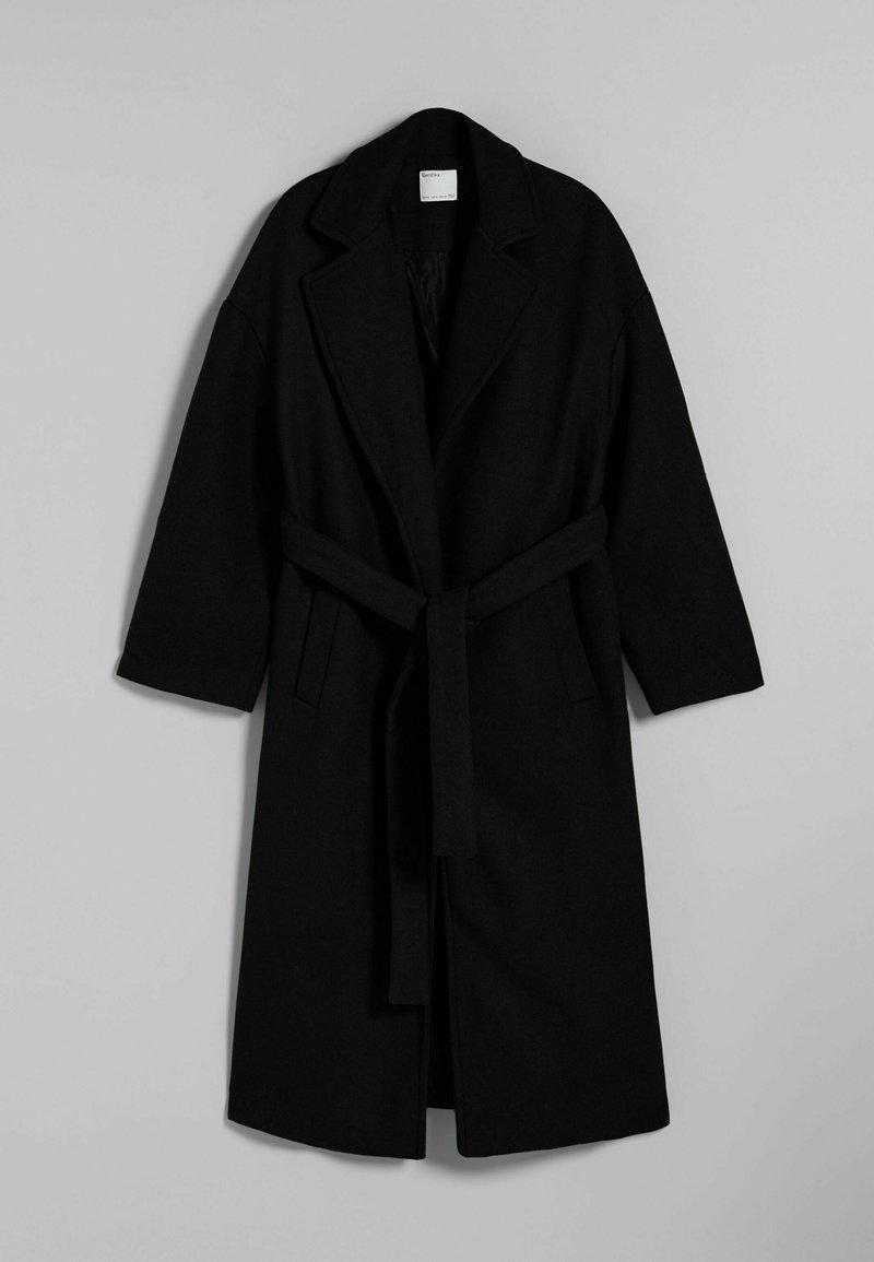 Bershka Mantel zwart Bershka Mantel zwart