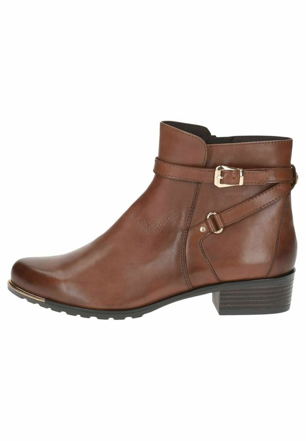 ELEGANTE AIRMOT - Ankle Boot - cognac nappa