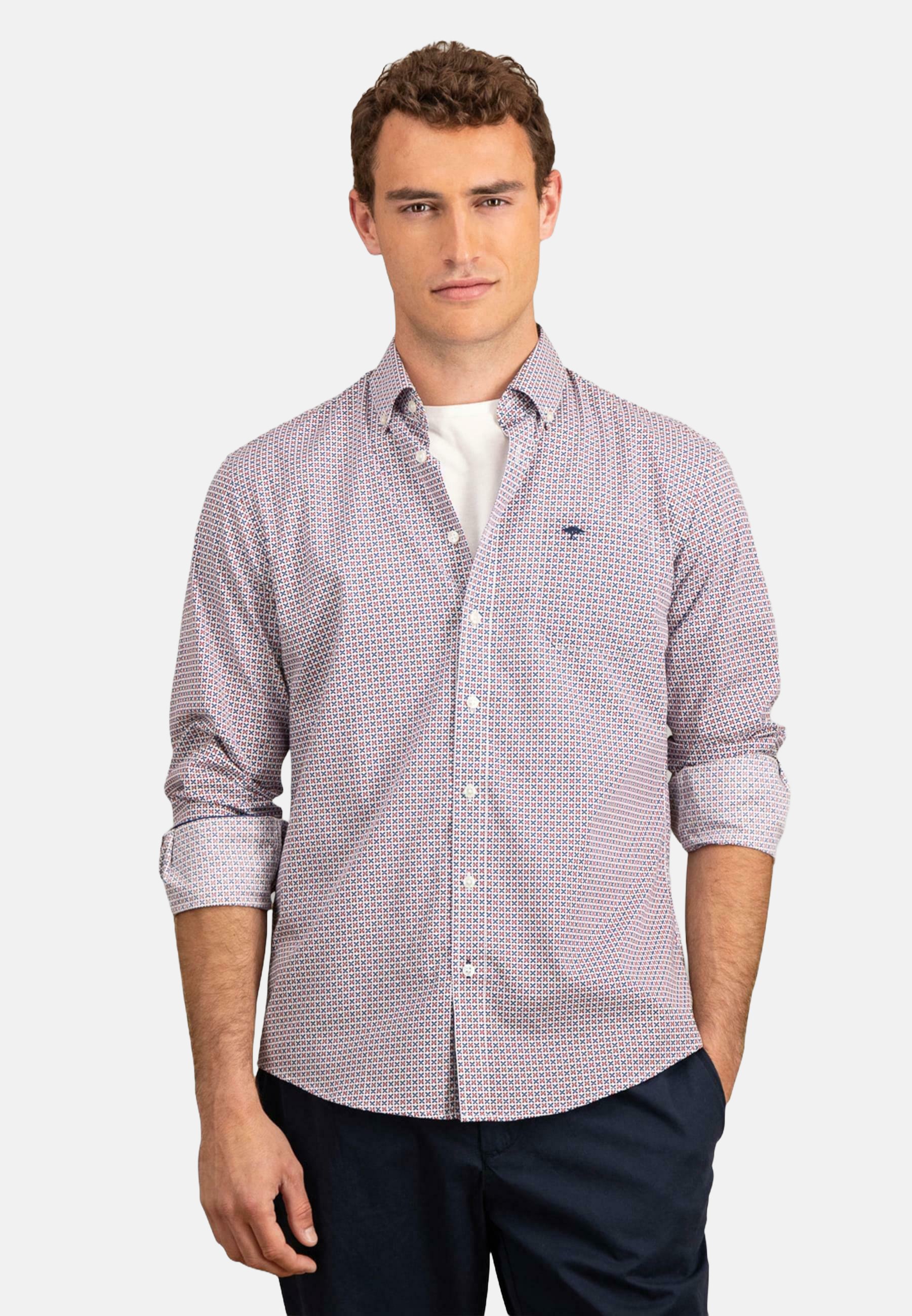 Fynch-Hatton Camicia - garnet red/rosso