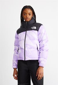 The North Face - RETRO NUPTSE JACKET - Puhovka - icy lilac garment fold print Miniaturna slika 1