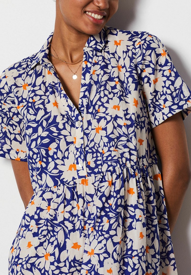 Etam Robe chemise dark blue/bleu marine (Seconde main