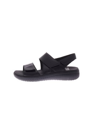 Sandalen met sleehak - black