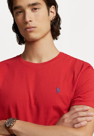 Polo Ralph Lauren CUSTOM SLIM FIT JERSEY CREWNECK T-SHIRT - T-shirt basique - post red