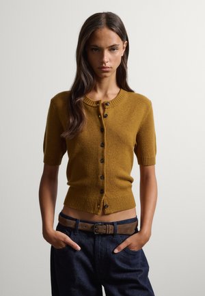 Stefanel, CREW-NECK CARDIGAN, REGULAR FIT. - Chaqueta de punto - light brown