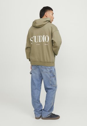 JORVESTERBRO BACK HOOD - Sweatshirt - aloe