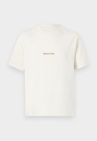 JORNORREBRO EMB TEE SS CREW NECK NOOS - Majica kratkih rukava s printom - antique white