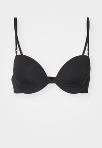 LIGHTLY LINED DEMI MINIMALIST MICROFIBER - Grudnjaci za nošenje ispod majice kratkih rukava - black