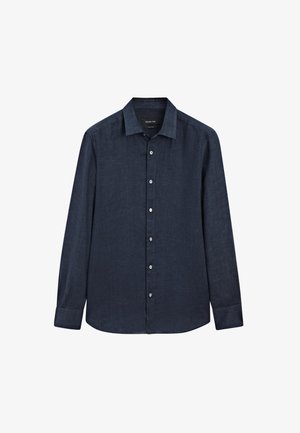 Massimo Dutti SLIM FIT GARMENT - Camicia - dark blue