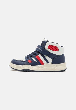 UNISEX - Sneaker high - blue/off white/red