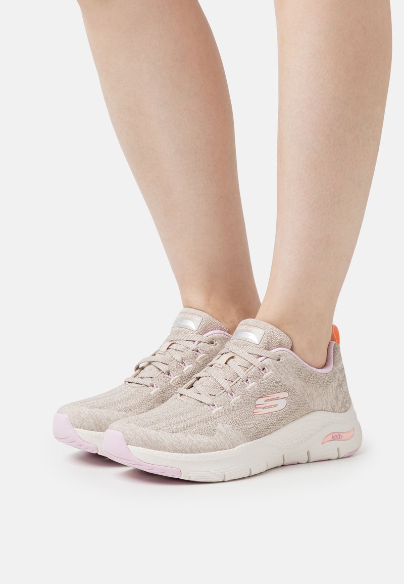Skechers Sport ARCH FIT - Joggesko - taupe/lavender/coral