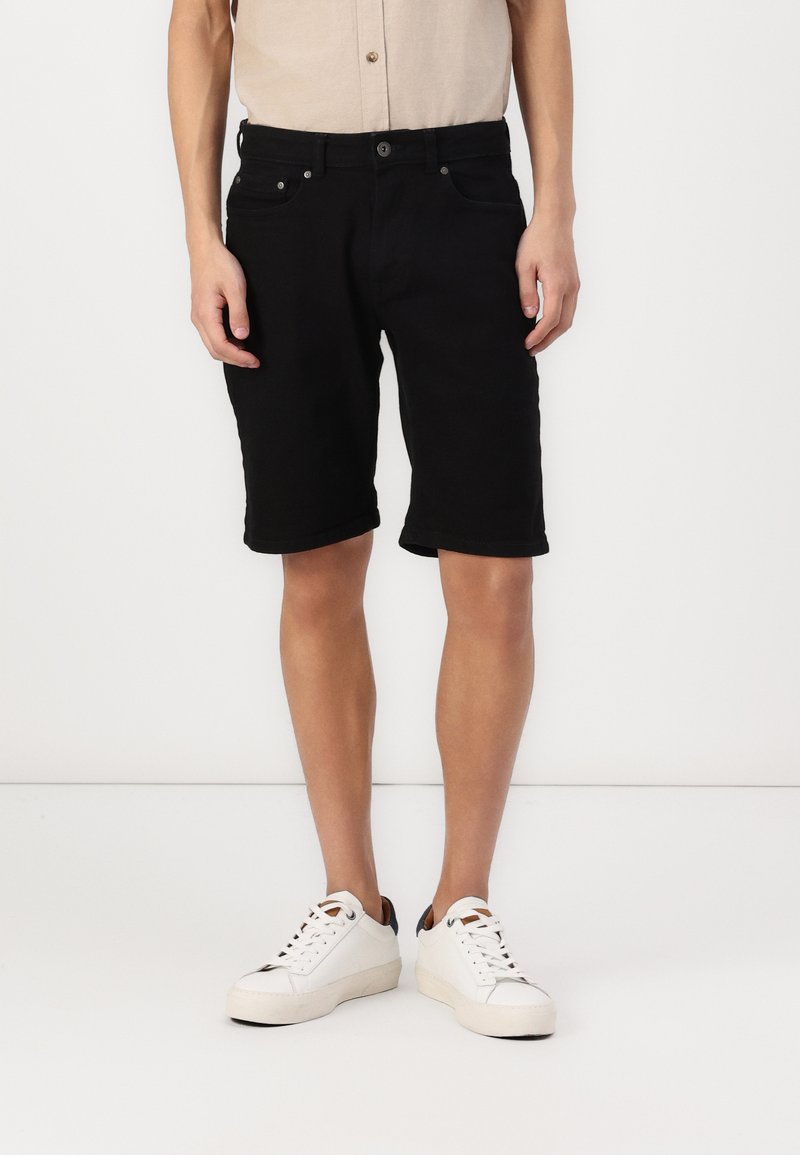 Pier One - Denim shorts - black denim, Enlarge