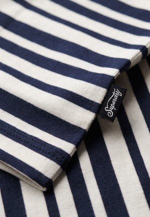 Superdry & Co ESSENTIAL LOGO STRIPED - T-shirts print - richest navy stripe