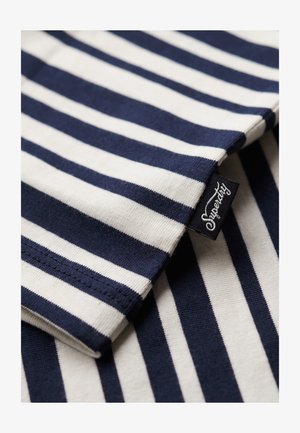Superdry & Co ESSENTIAL LOGO STRIPED - T-shirt print - richest navy stripe