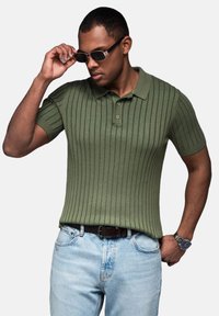 Ombre - SLIM FIT POSS - Polo shirt - olive Thumbnail Image 1