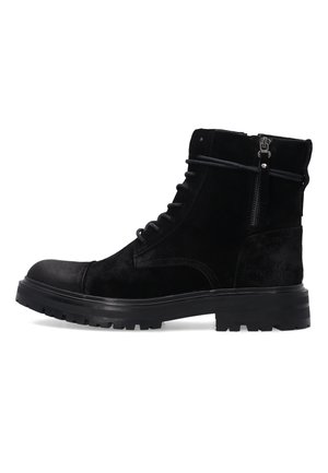 Schnürstiefelette - black