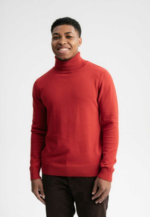 ROLLKRAGEN - Strickpullover - granatapfel