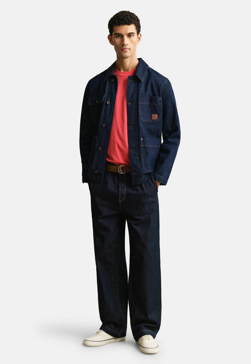 GANT REG SHIELD SS T-SHIRT - Jednoduché tričko - rose red