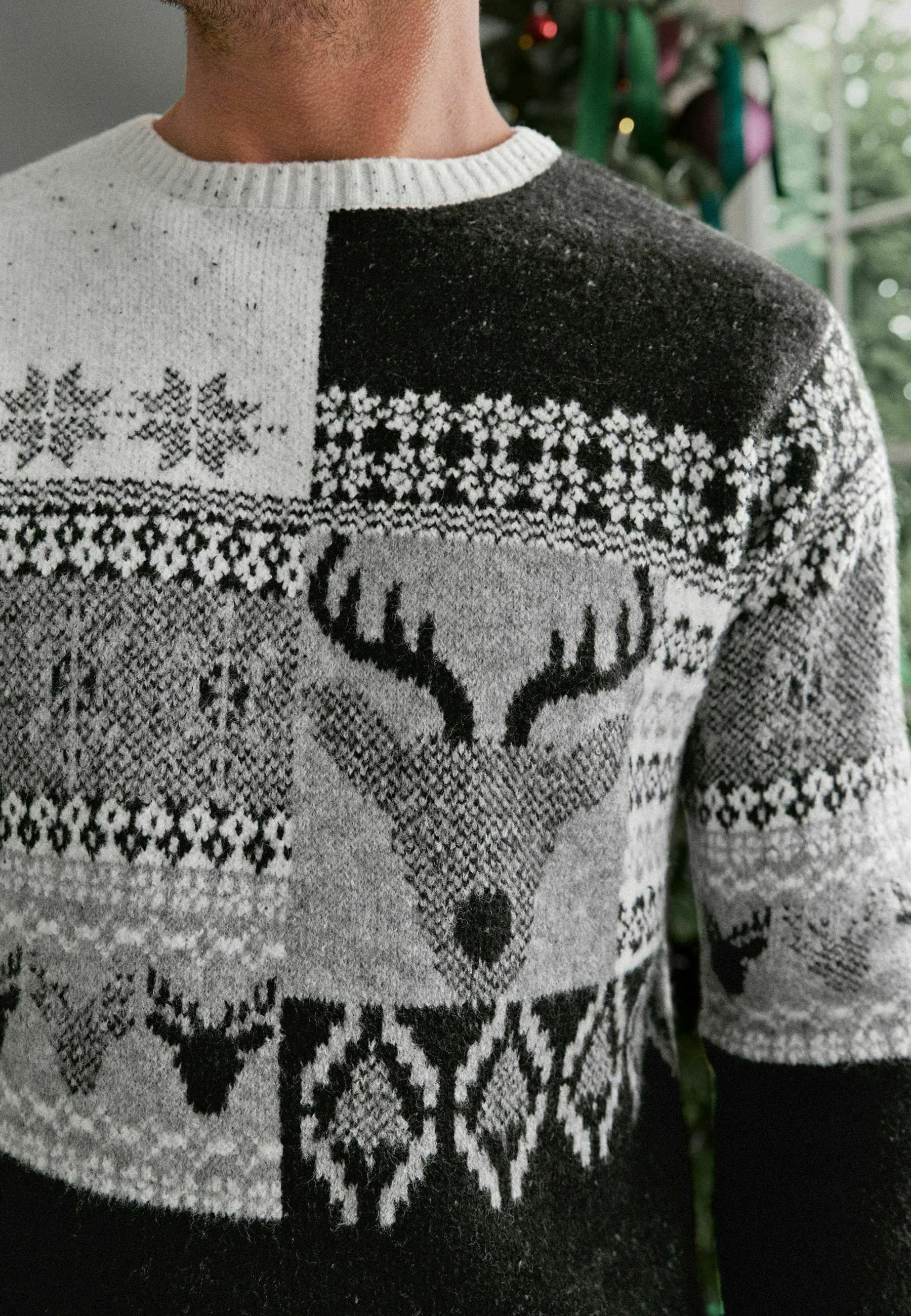 VILA VIANNA SNOWMAN CHRISTMAS - Maglione - navy blazer/blu scuro