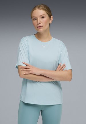 Puma, W TAD ESSENTIAL RELAXED TEE - T-Shirt basic - fresh water