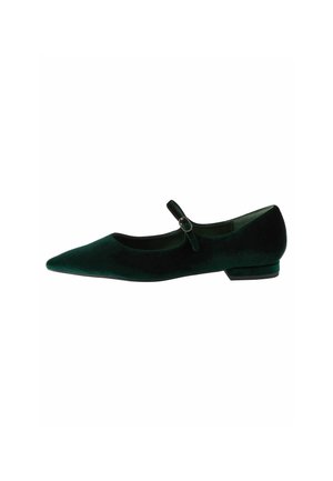 FOREVER COMFORT POINT MARY JANE - Ballerina's met enkelbandjes - green velvet