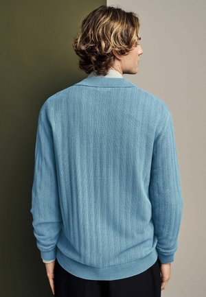 REGULAR FIT BUTTON-THROUGH - Kardiganas - blue