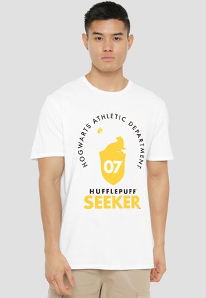 Cotton Soul, HARRY POTTER HUFFLEPUFF SEEKER - Print T-shirt - white