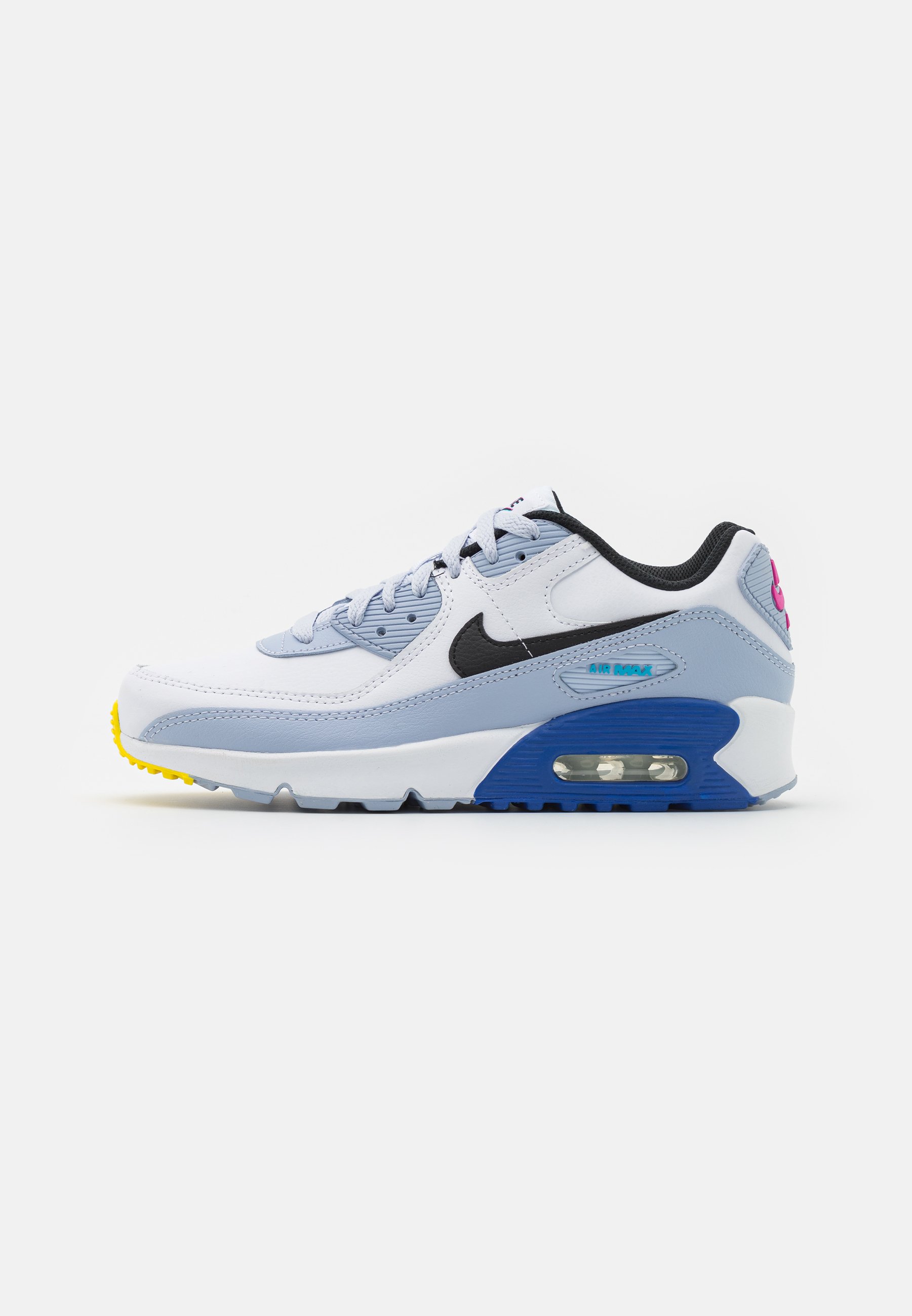 Specialiteit Missie Druppelen Nike Sportswear AIR MAX 90 LTR UNISEX - Sneakers laag - white/black/blue  whisper/hyper royal/wit - Zalando.nl